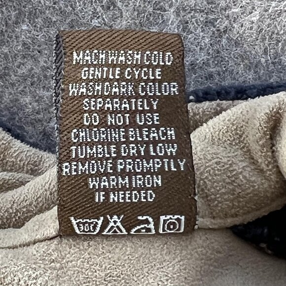 Clearwater Outfitters Mens L Navy Blue 1/4 Button Fleece Pullover Warm Casual - Picture 5 of 9